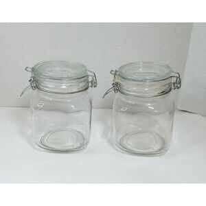 2 32oz Mason Jars w/ Locking lids